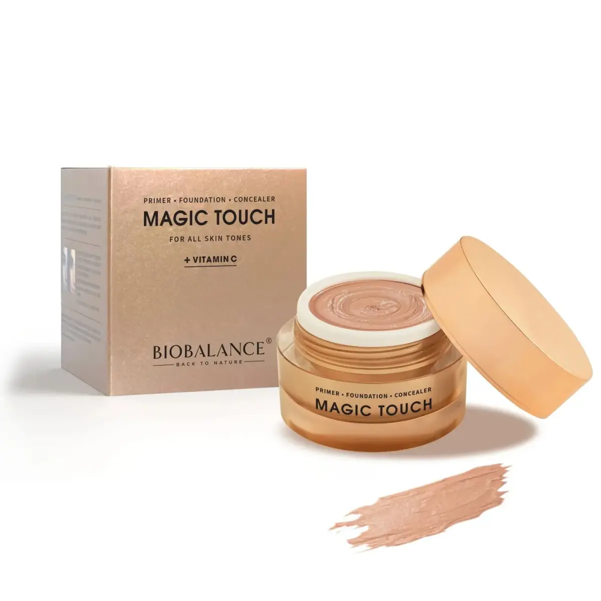 Bio Balance, Magic Touch, Brightening & Covering, Primer, Concealer & Foundation 3-In-1, Medium, 30 ml