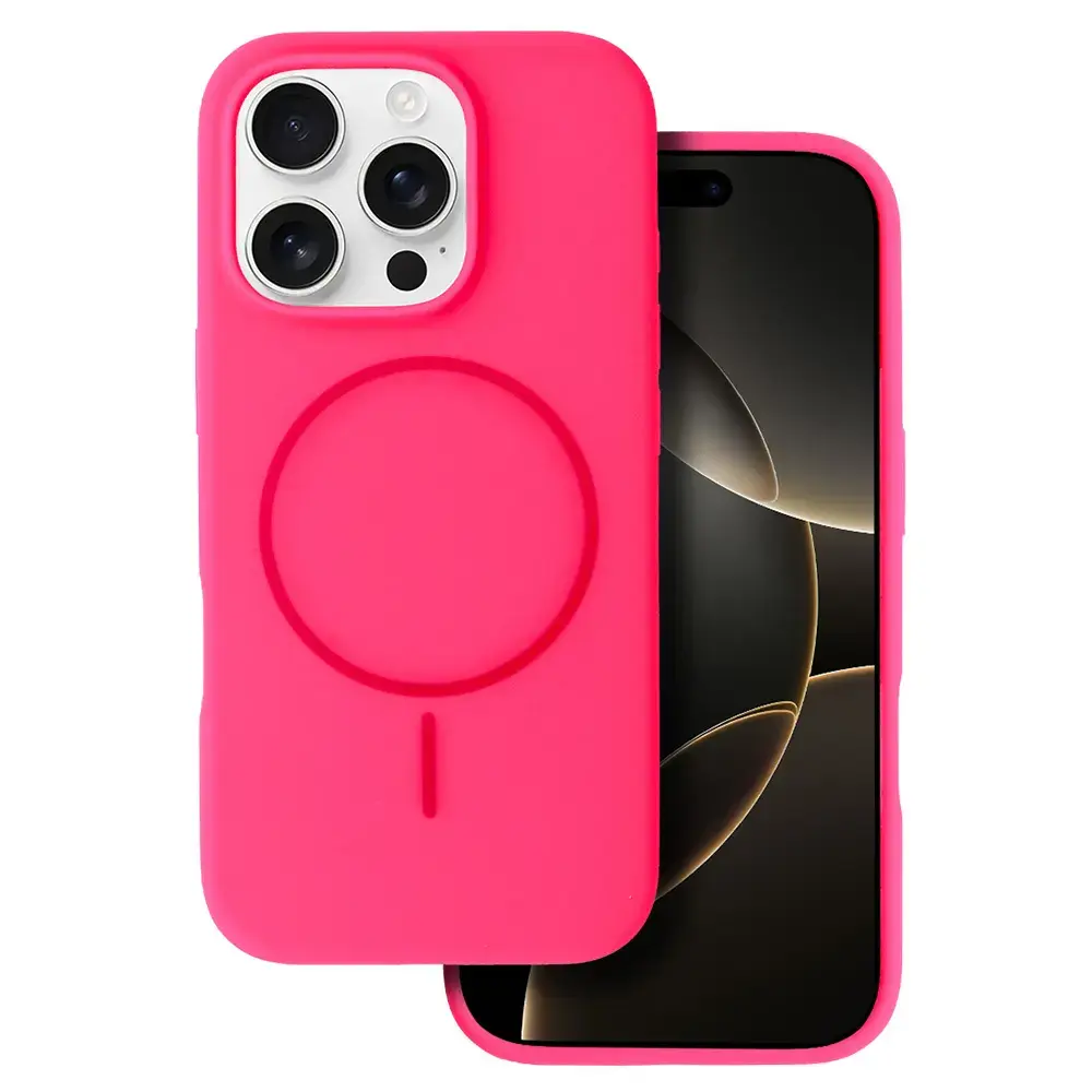 Magsafe Slim Silicone for Iphone 15 pink