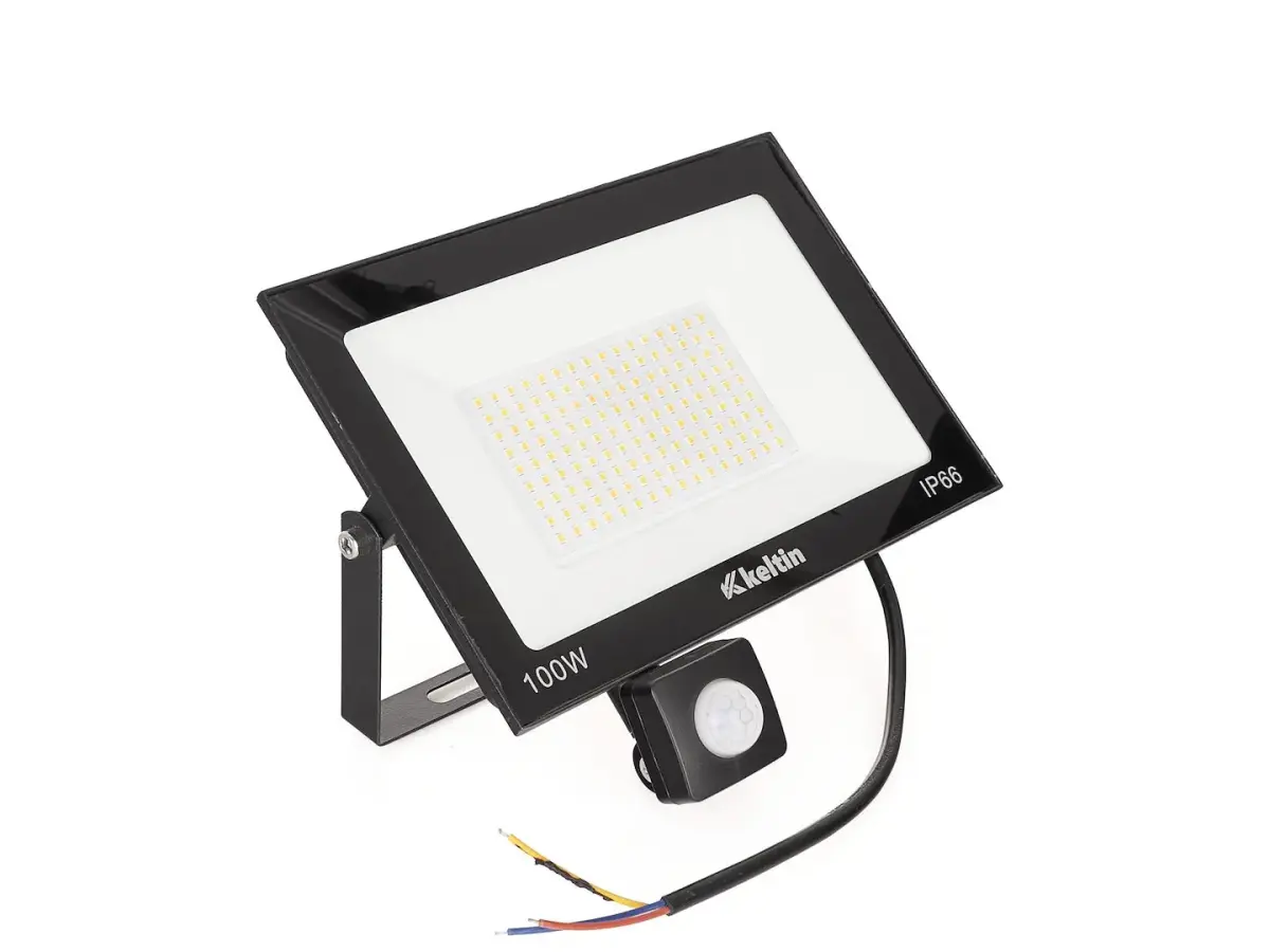 LED-prožektor 100W liikumisanduriga – külm valge 6500K