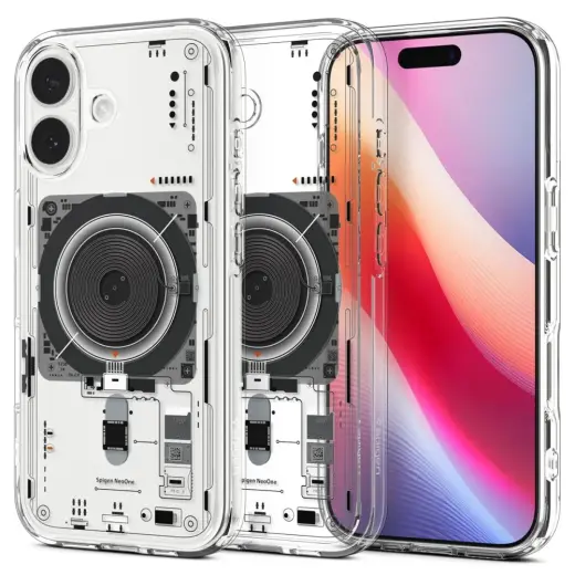Spigen Ultra Hybrid phone case with MagSafe support for Apple iPhone 17 clear