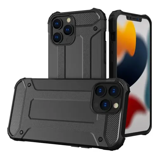 Armor telefono dėklas iPhone 14 juodas