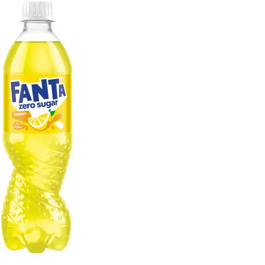 Carbonated drink FANTA Lemon Zero Sugar, PET, 0.5l (DEP)