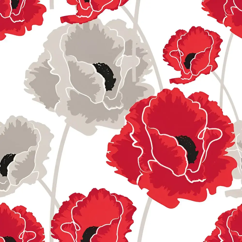 Papstar Napkins Poppy 40x40cm, 3-ply, 20 pcs