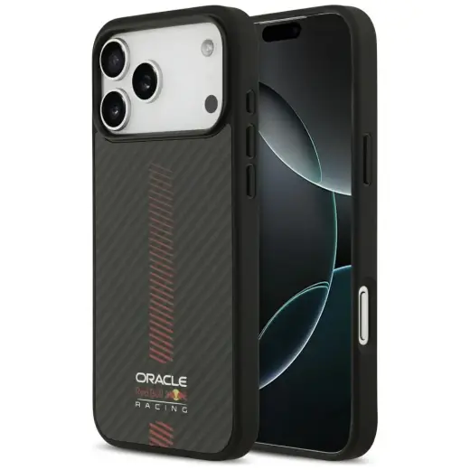 Red Bull Kevlar Powerbar maciņš ar MagSafe atbalstu telefonam iPhone 17 Pro Max melns