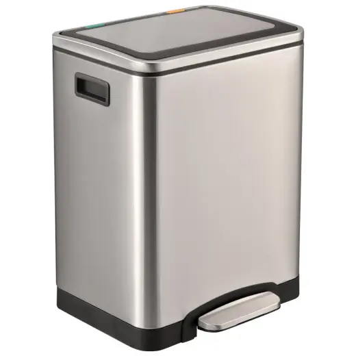 Atkrituma tvertne 15L+15L,  ar soft close vāku