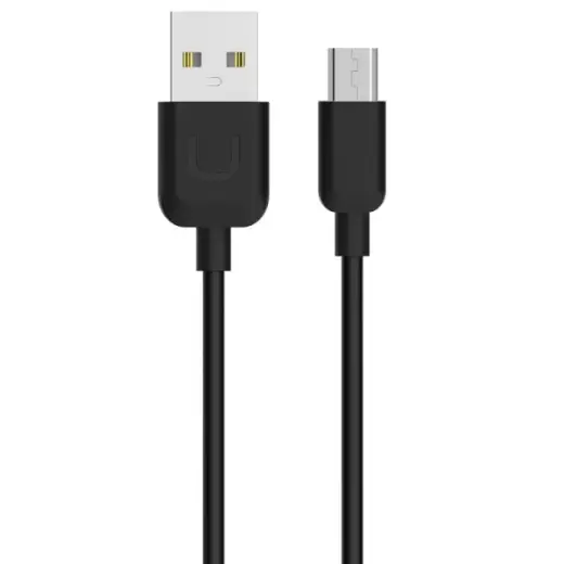 Usams U-TURN datu pārraides un uzlādes vads | USB-A uz Micro USB | 1m | melns