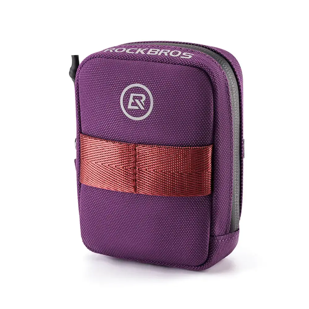 Torba rowerowa Rockbros F006 podsiodłowa 0,35 l - fioletowa