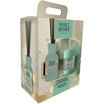 Sweet Home Collection Green Chrysalys Set - Dárková sada aroma difuzéru se svíčkou