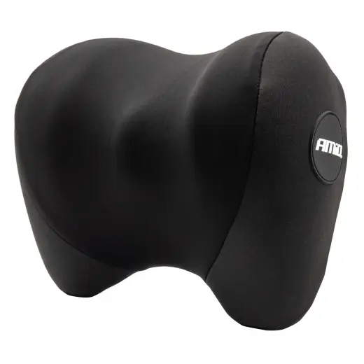 Car seat headrest with MEMORY foam Black CSH-05 AMIO-02961