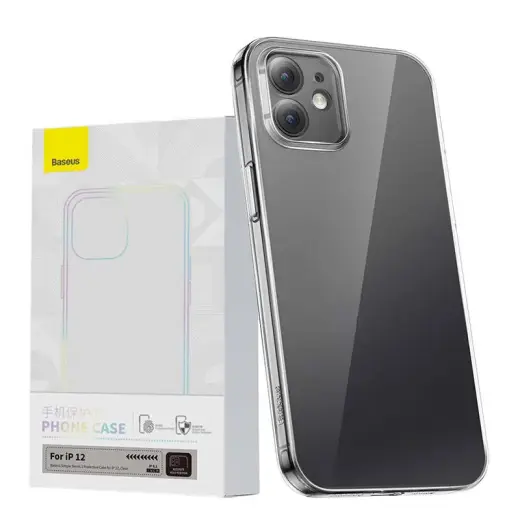 Caurspīdīgs korpuss Baseus Simple priekš iPhone 12
