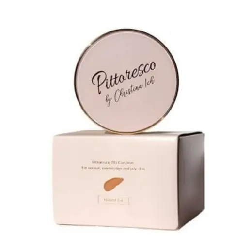 Pittoresco, BB Cream Cushion, Niacinamide, Coverage, BB Powder, Not Found, Natural Tan, SPF 50, 2 pcs, 30 g