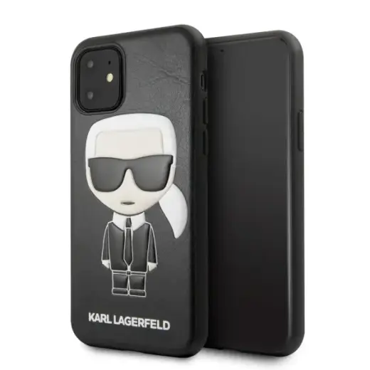 KLHCN61IKPUBK Karl Lagerfeld Embossed Cover for iPhone 11 Black
