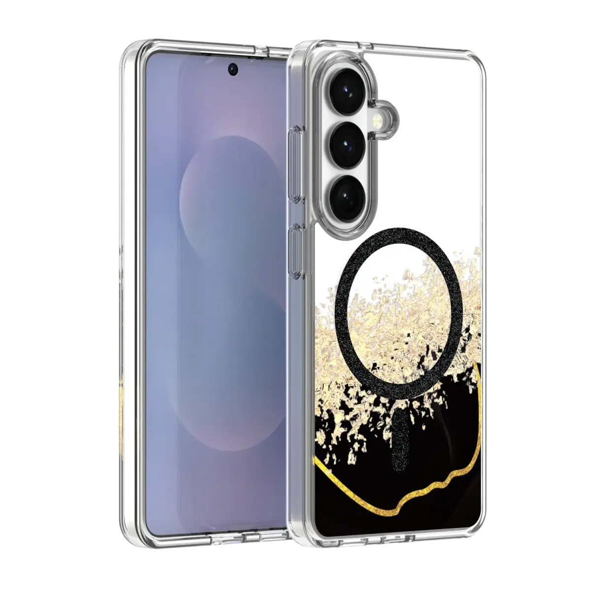 Epoxy Mag maciņš ar MagSafe atbalstu telefonam Samsung Galaxy S24 (S921) | S25 (S931) melns