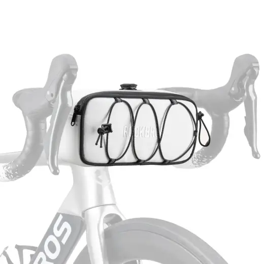 Torba na kierownicę 1,9L Rockbros TL001 ROAD TO SKY wodoodporna – biała