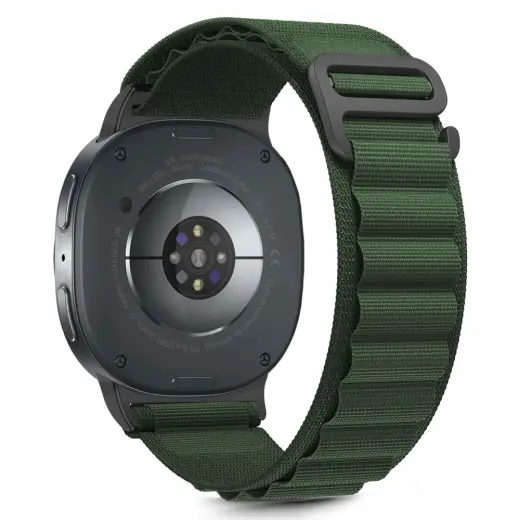 Tech-Protect Nylon Pro ремешок для умных часов Samsung Galaxy Watch 8/Classic (40/44/46 mm) | нейлоновый | армейский зелёный