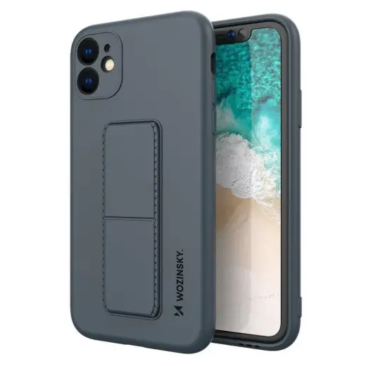 Wozinsky Kickstand Case telefoni ümbris alusega iPhone 12 Pro Max tumesinine