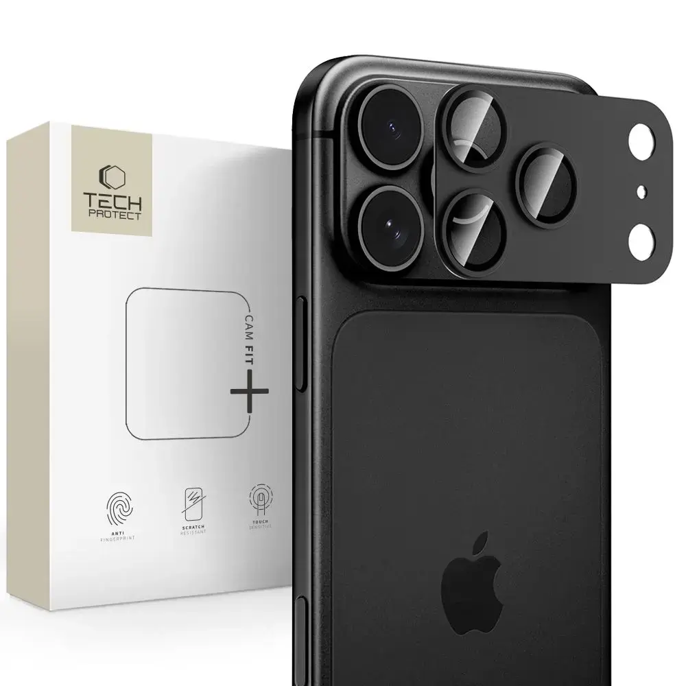 Tech-Protect CamFull Fit+ camera lens protector for iPhone 18 Pro Max black