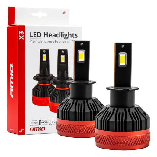 LED Headlights X3 Series H3 AMiO-02978