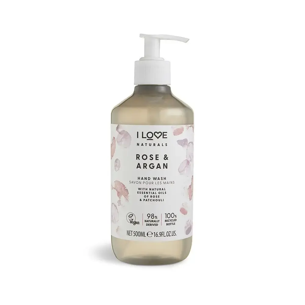 I Love, Naturals Collection, Rose & Argan, Liquid Soap, For Hands, 500 ml