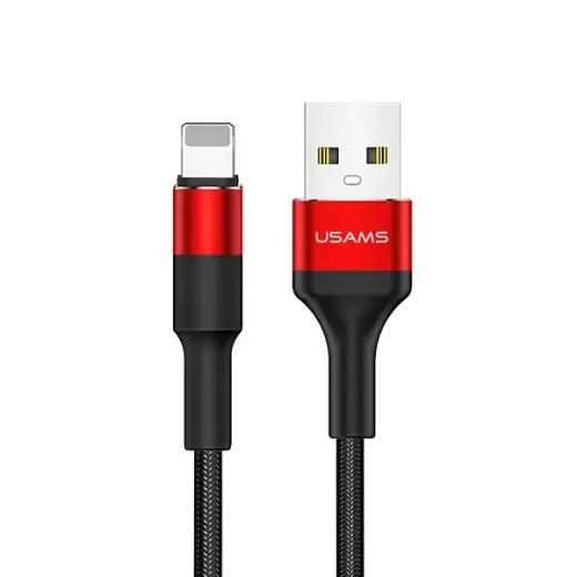 USAMS U5 SJ220IP02 провод для передачи данных и зарядки | USB-A на Lightning | 10W | 1.2m | красный