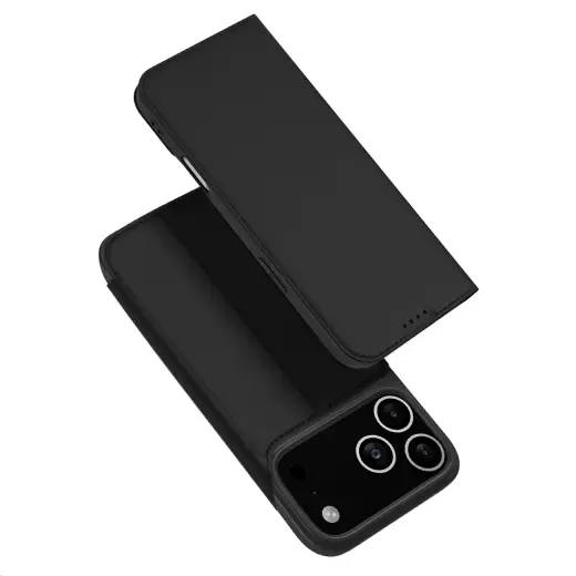 Dux Ducis Skin Pro Case for iPhone 17 Pro Max with Flip and Card Slot - Black