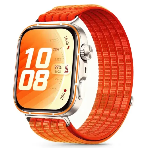 Tech-Protect Nylon ремешок для умных часов Huawei Watch Fit 3/4/4 Pro/5/5 Pro | нейлоновый | оранжевый