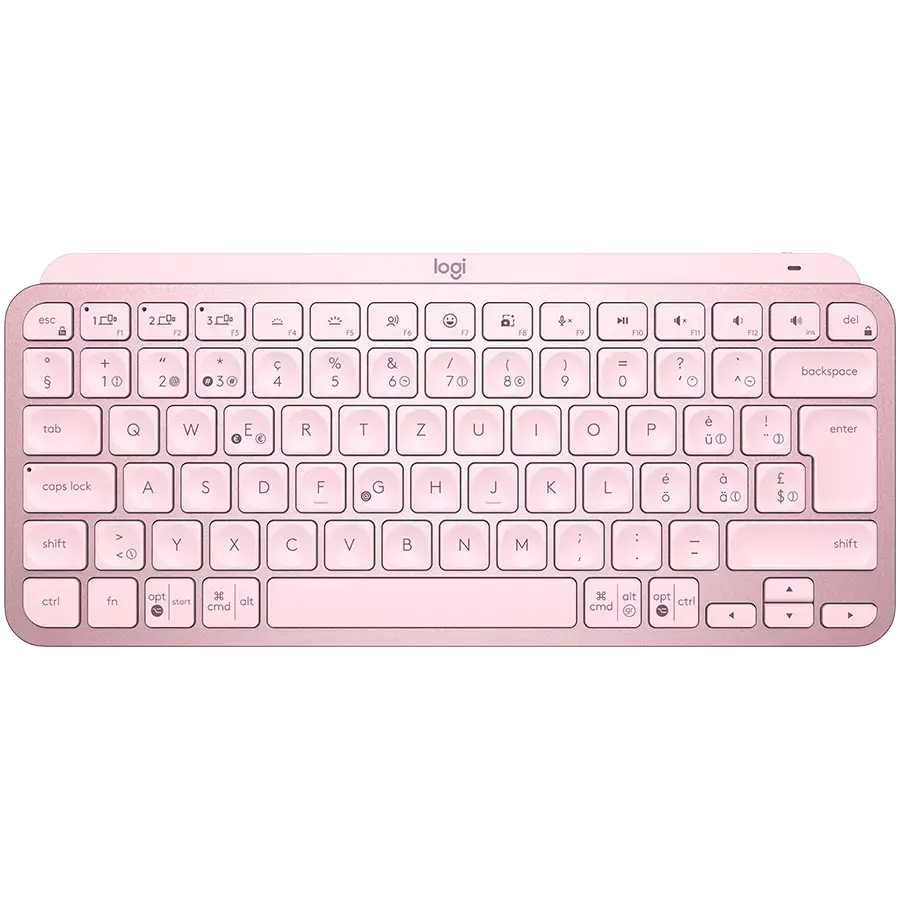 LOGITECH MX Keys Mini Bluetooth Illuminated Keyboard - ROSE - UK