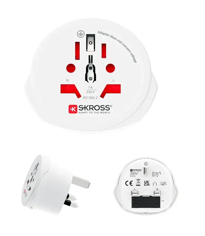 Adapter UK plug - universal socket