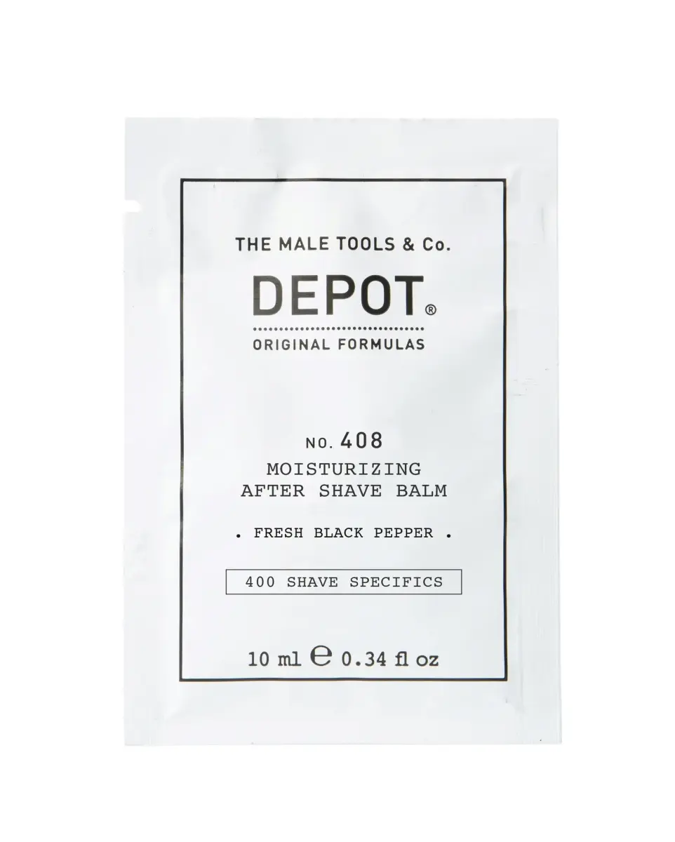 Depot, 400 Shave Specifics No. 408, Fresh Black Pepper, Moisturizing, After-Shave Balm, 10 ml