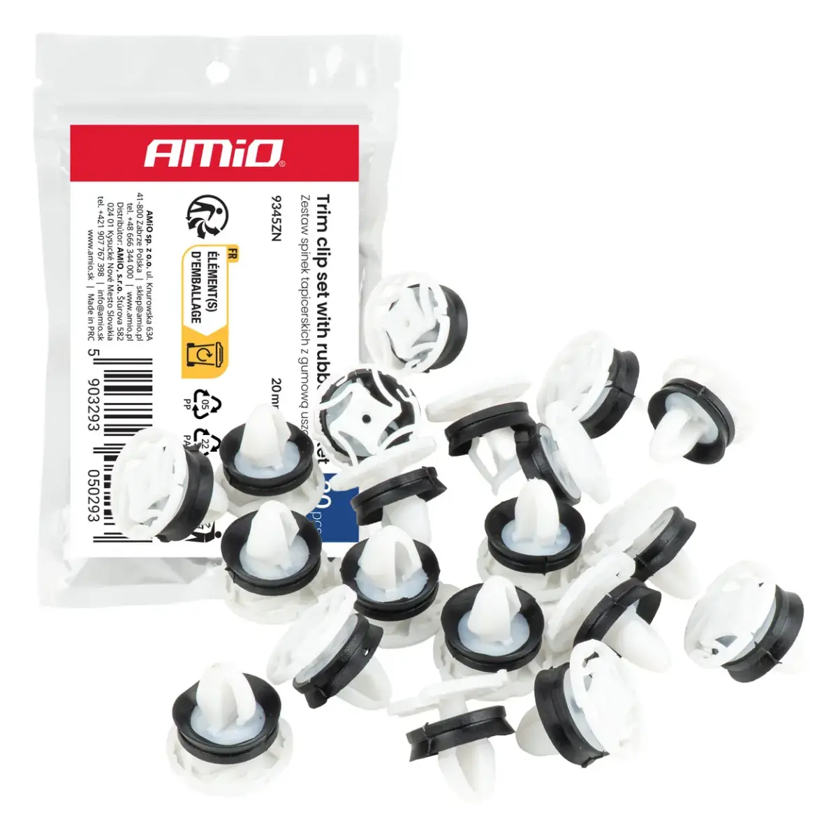 Amio Upholstery clip set with rubber