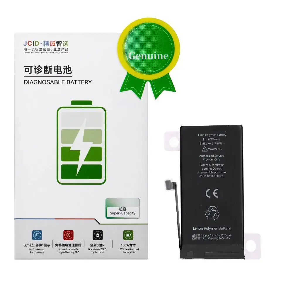JCID Diagnosable Genuine Battery for iPhone 13 Mini (high capacity)