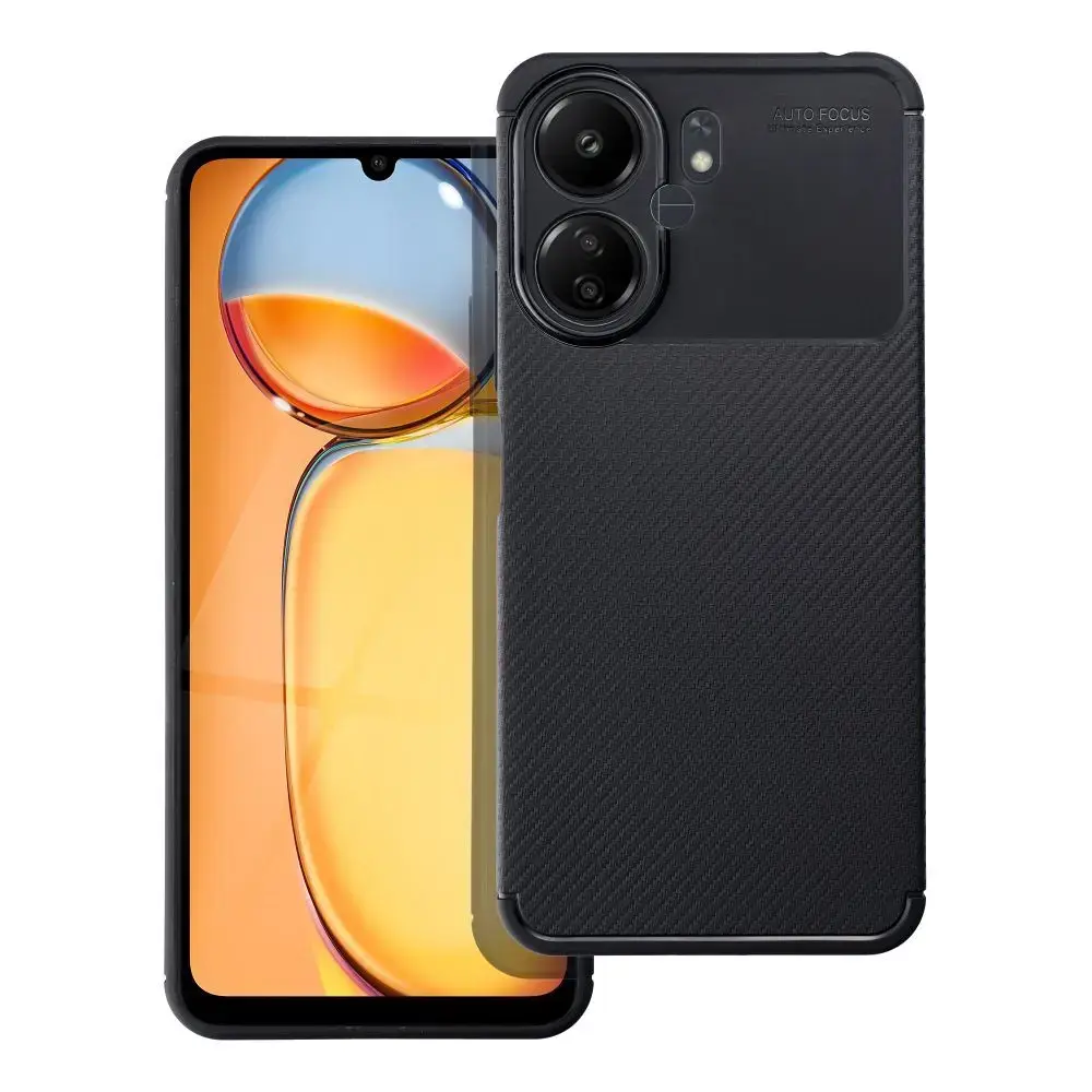 Case for Xiaomi Redmi 13C / POCO C65 Carbon Premium black