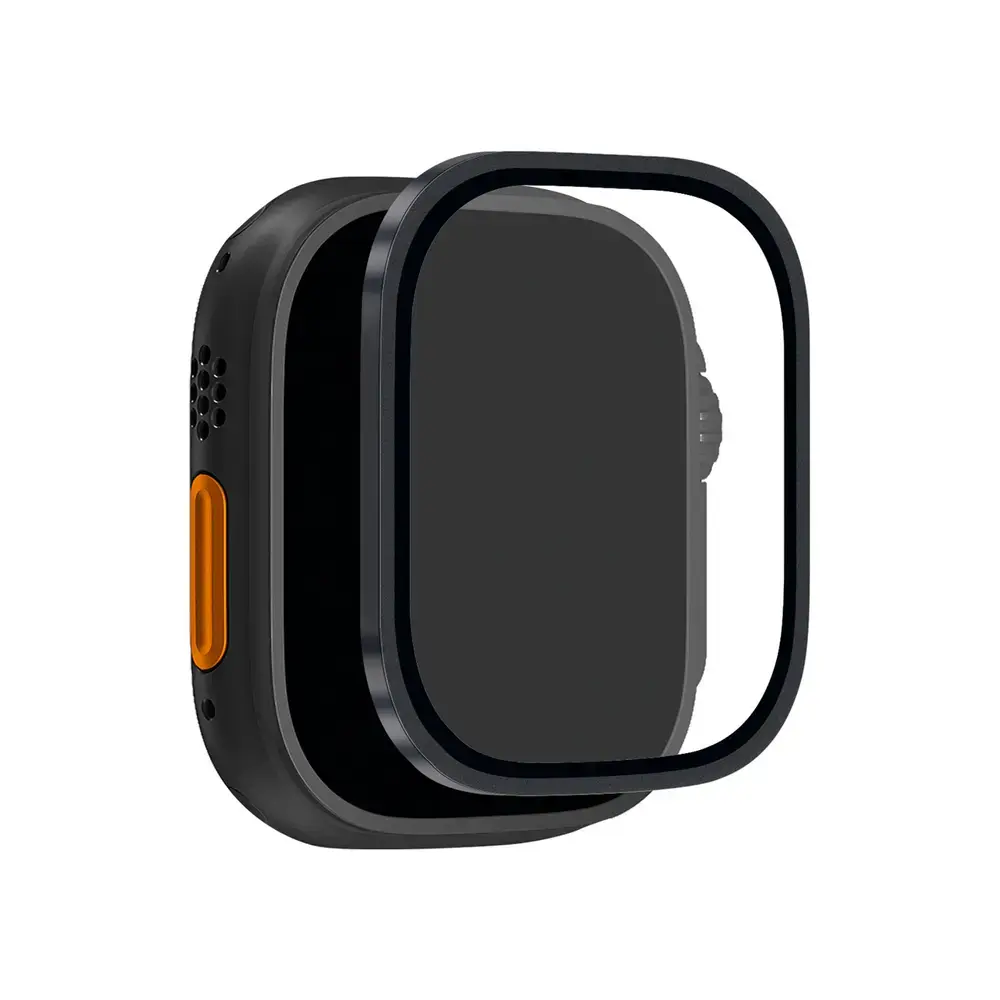 Puro aizsargstikls priekš Apple Watch Ultra/Ultra 2/Ultra 3 (49 mm) | melns