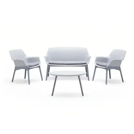 Dārza mēbeļu komplekts Luxor Lounge Set balts/pelēks