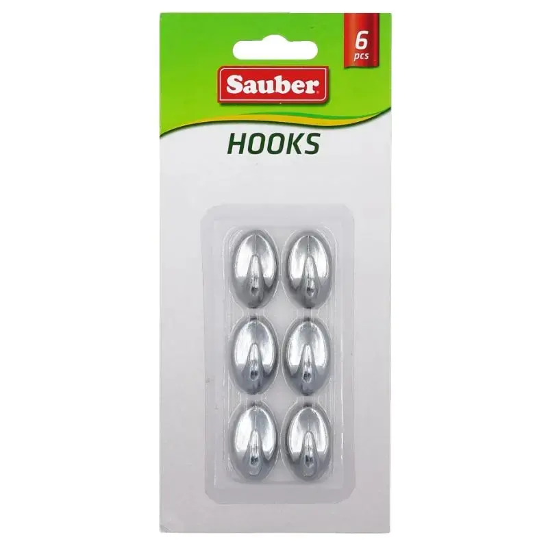 Āķi 6gb 1,5x2,5cm ovāli sudraba