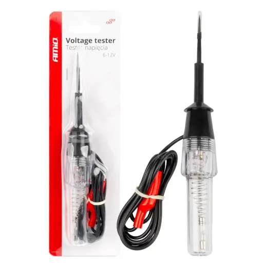 Voltage metal tester Alligator Clip 6-12V AMIO-04272