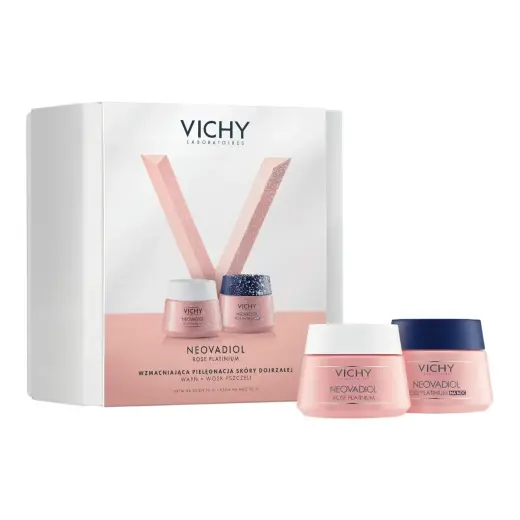 Vichy Neovadiol Rose Platinum Set, Tagescreme, 50 Ml + Nachtcreme, 50 Ml