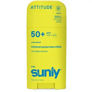 Attitude Kids Sunly Cream SPF 50 - Dětský minerální opalovací krém bez parfemace 60.0g