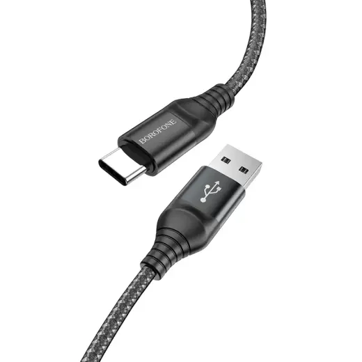 Borofone BX56 Delightful data transfer and charging cable | USB-A to USB-C | 15W | 1m | black