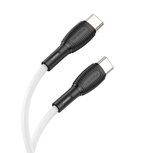 Borofone BX86 Advantage data transfer and charging cable | USB-C to USB-C | 60W | 1m | white
