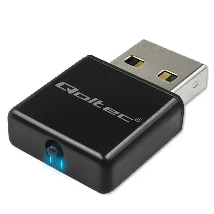 Qoltec 56986 bezvadu īpaši ātrdarbīgs mini adapteris NANO WiFi | Standarta N | USB 2.0 | 300 Mbps