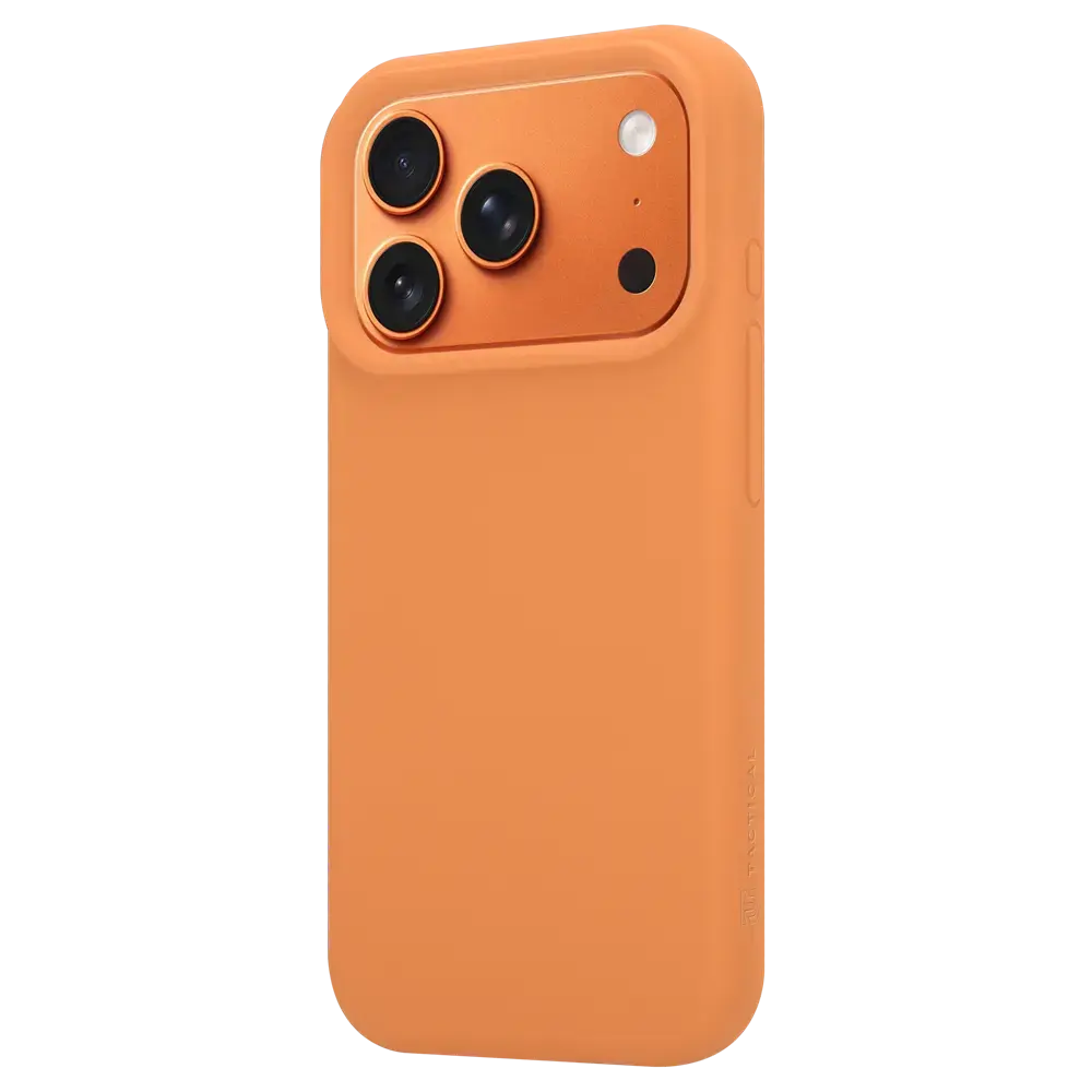 Tactical MagForce Velvet Smoothie maciņš ar MagSafe atbalstu telefonam iPhone 17 Pro oranžs