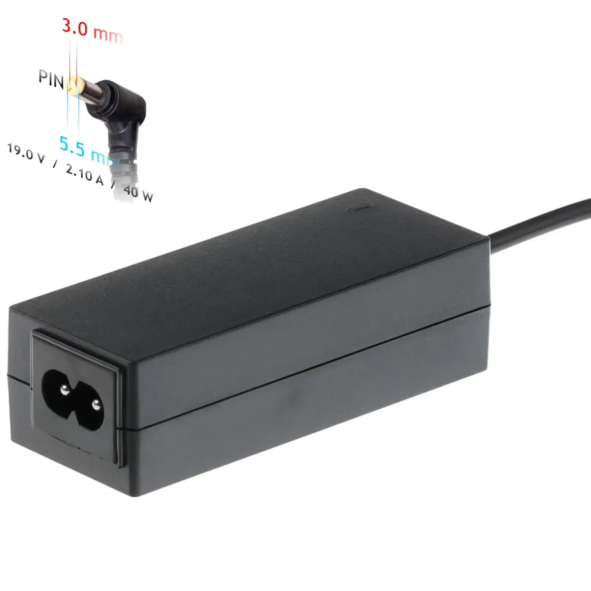Notebook power supply Akyga AK-ND-48 19V | 2.1A 40W 5.5 x 3.0 mm SAMSUNG 1.2m