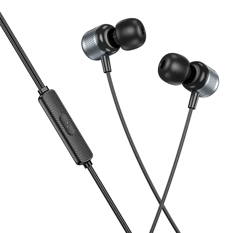 Borofone Earphones BM93 Platinum with microphone Type C grey