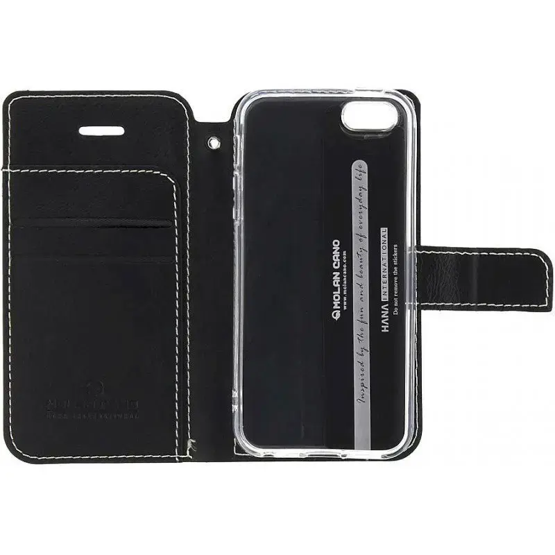 Molan Cano Issue Book Case for Huawei P40 Lite Black