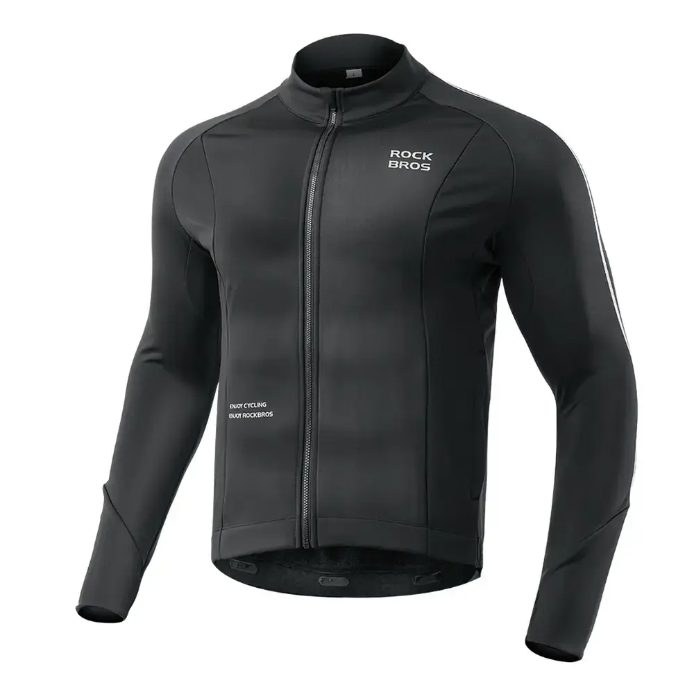 Rockbros Fall/Winter Long Sleeve Cycling Jacket M - Black