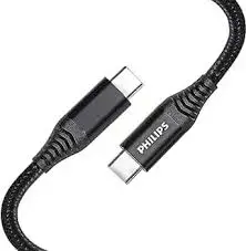 Philips DLC5206C|00 data transfer and charging cable | USB-C to USB-C | 2m | black
