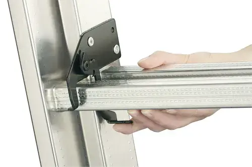 Kāpnes kombinējamās S100 Hailo ProfiLOT / alumīnija / 2x9+1x8 pakāpieni