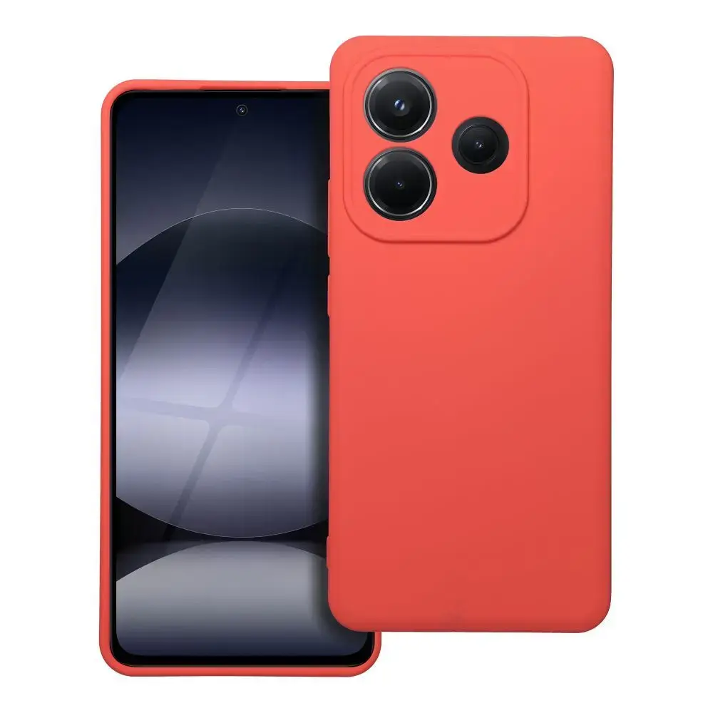 SILICONE case for XIAOMI Redmi Note 14 5G peach