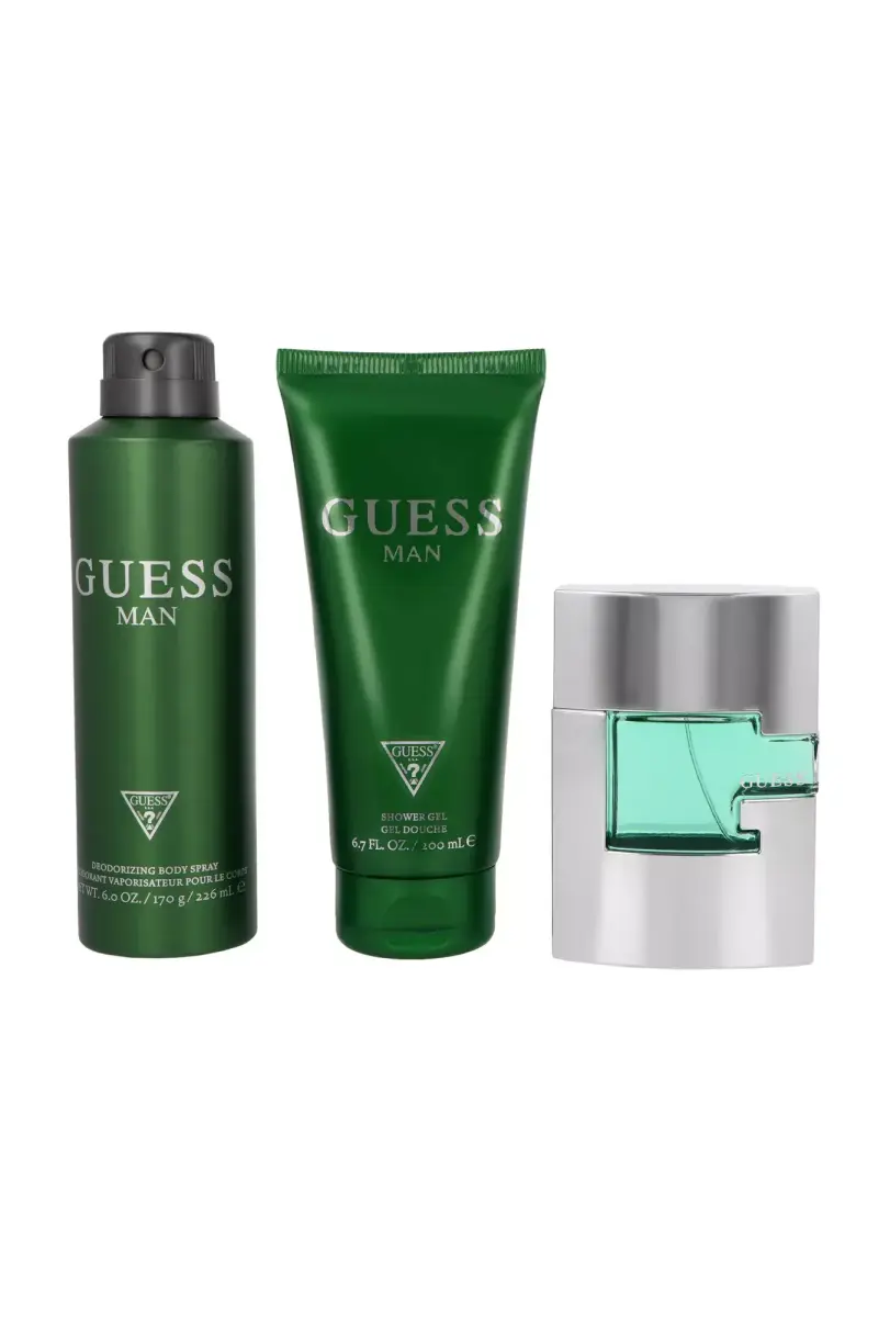 Set Guess Man Edt 75ml + Deodorant 226ml + Shower Gel 200ml